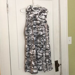 Grey tone camo dress